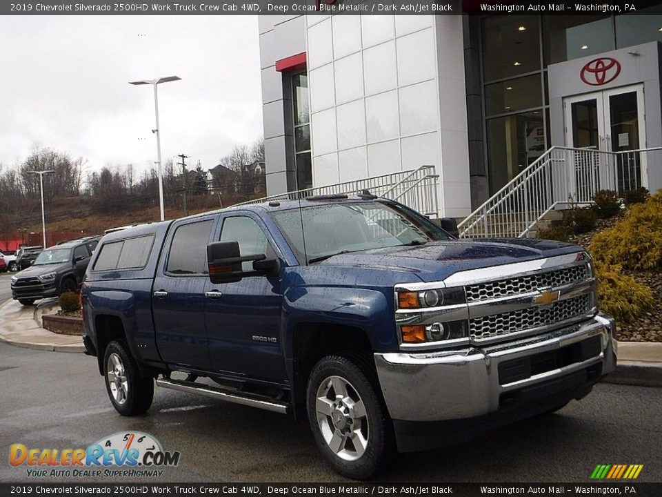 2019 Chevrolet Silverado 2500HD Work Truck Crew Cab 4WD Deep Ocean Blue Metallic / Dark Ash/Jet Black Photo #1