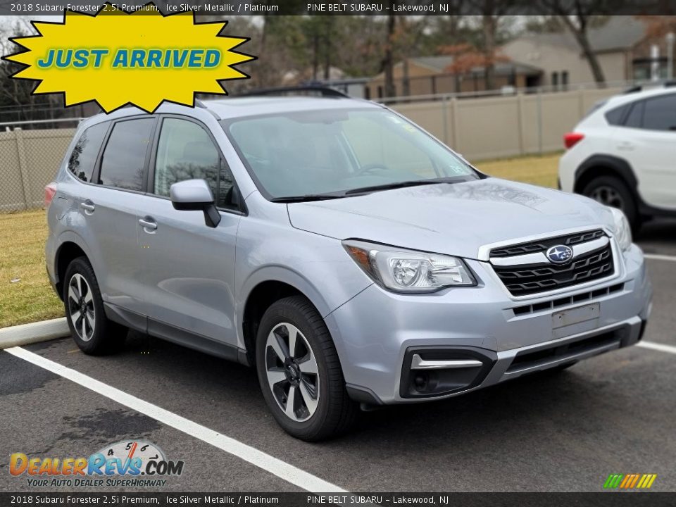 2018 Subaru Forester 2.5i Premium Ice Silver Metallic / Platinum Photo #1