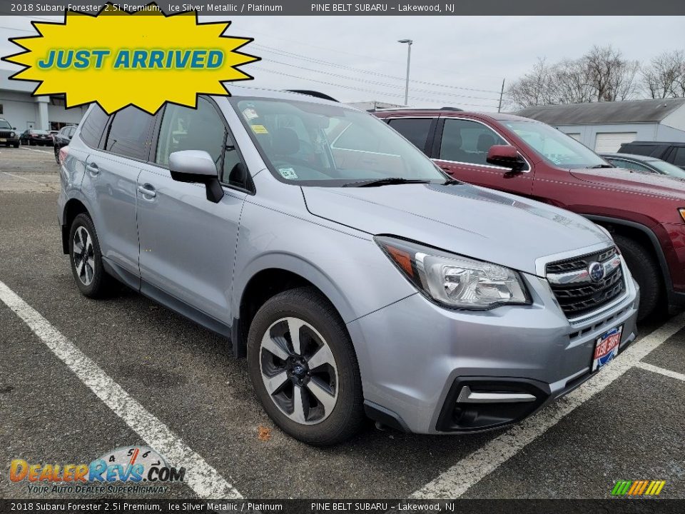 2018 Subaru Forester 2.5i Premium Ice Silver Metallic / Platinum Photo #1