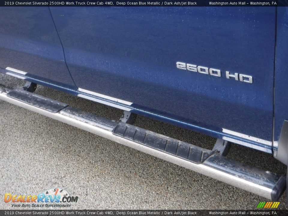 2019 Chevrolet Silverado 2500HD Work Truck Crew Cab 4WD Deep Ocean Blue Metallic / Dark Ash/Jet Black Photo #9