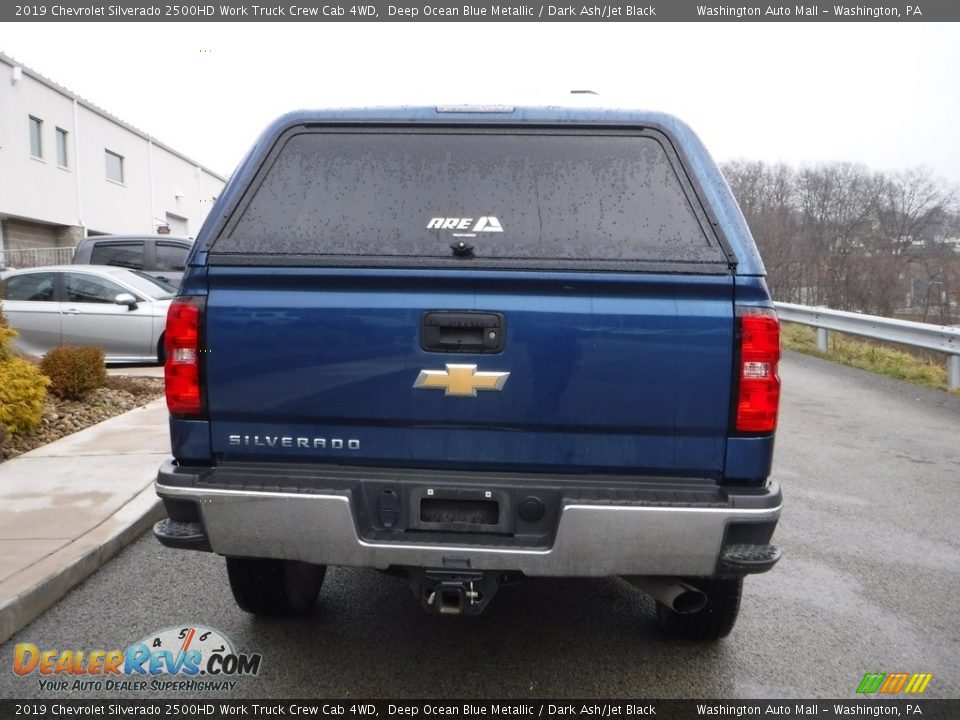 2019 Chevrolet Silverado 2500HD Work Truck Crew Cab 4WD Deep Ocean Blue Metallic / Dark Ash/Jet Black Photo #13