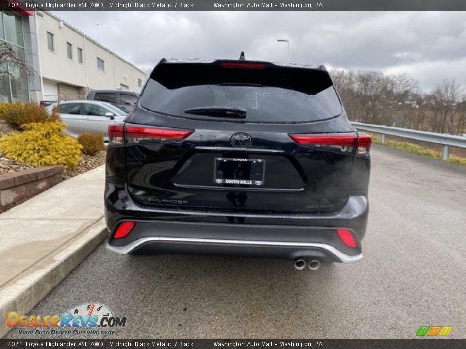 2021 Toyota Highlander XSE AWD Midnight Black Metallic / Black Photo #15