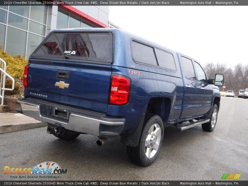 2019 Chevrolet Silverado 2500HD Work Truck Crew Cab 4WD Deep Ocean Blue Metallic / Dark Ash/Jet Black Photo #14