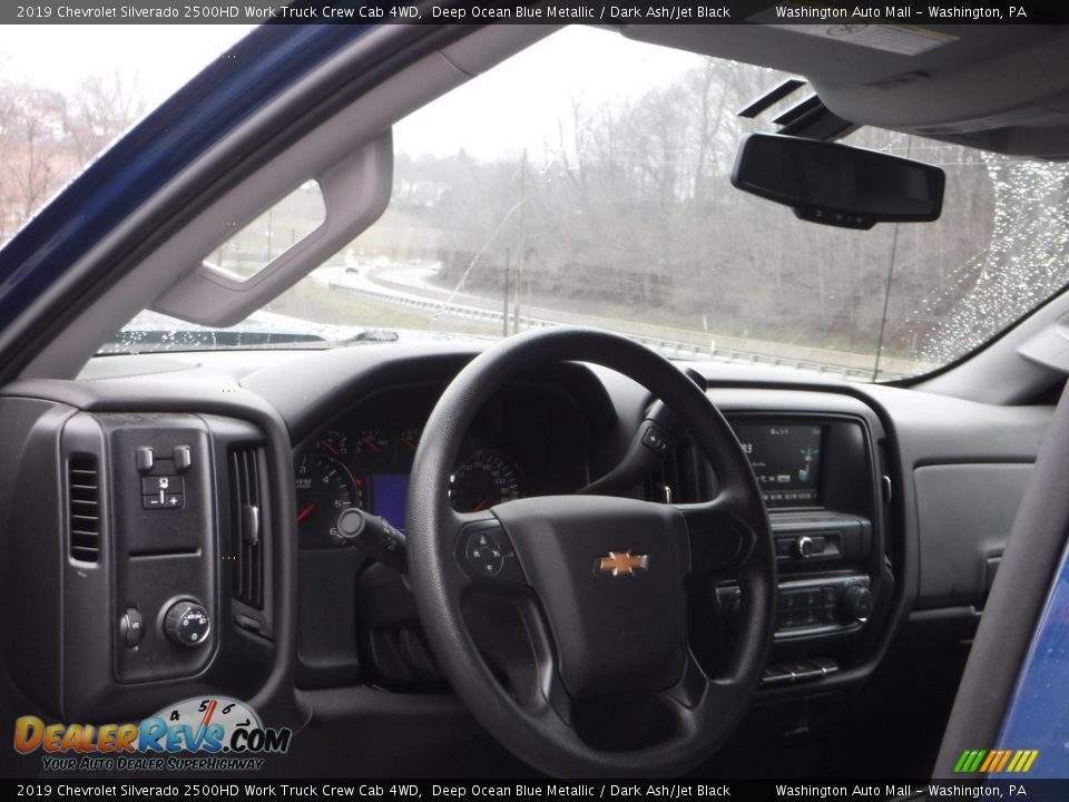 2019 Chevrolet Silverado 2500HD Work Truck Crew Cab 4WD Deep Ocean Blue Metallic / Dark Ash/Jet Black Photo #16
