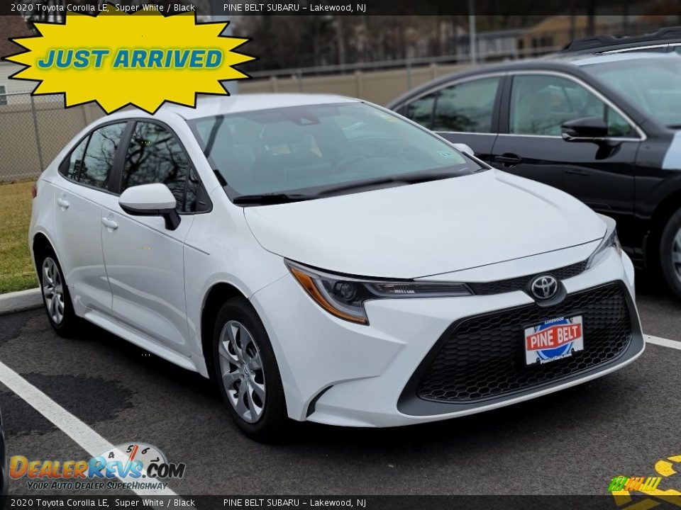 2020 Toyota Corolla LE Super White / Black Photo #1