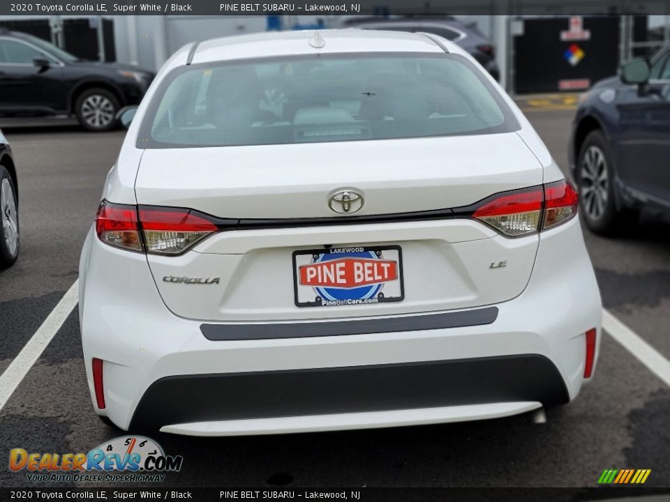 2020 Toyota Corolla LE Super White / Black Photo #3