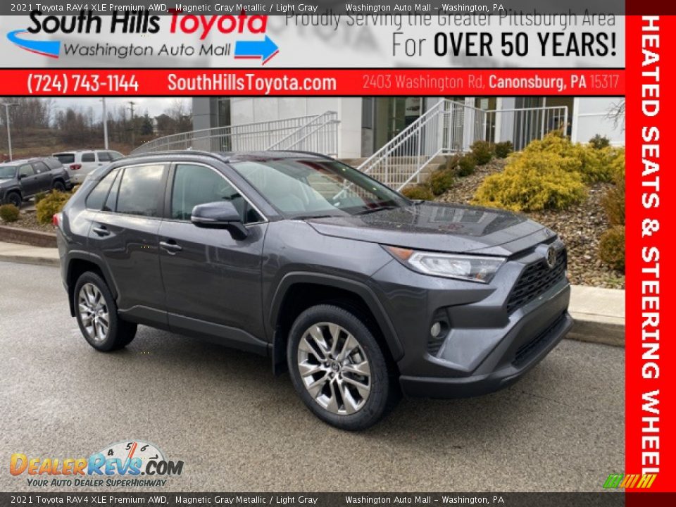 2021 Toyota RAV4 XLE Premium AWD Magnetic Gray Metallic / Light Gray Photo #1