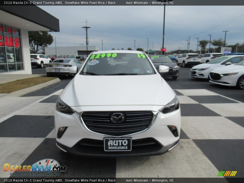 2019 Mazda CX-3 Grand Touring AWD Snowflake White Pearl Mica / Black Photo #2
