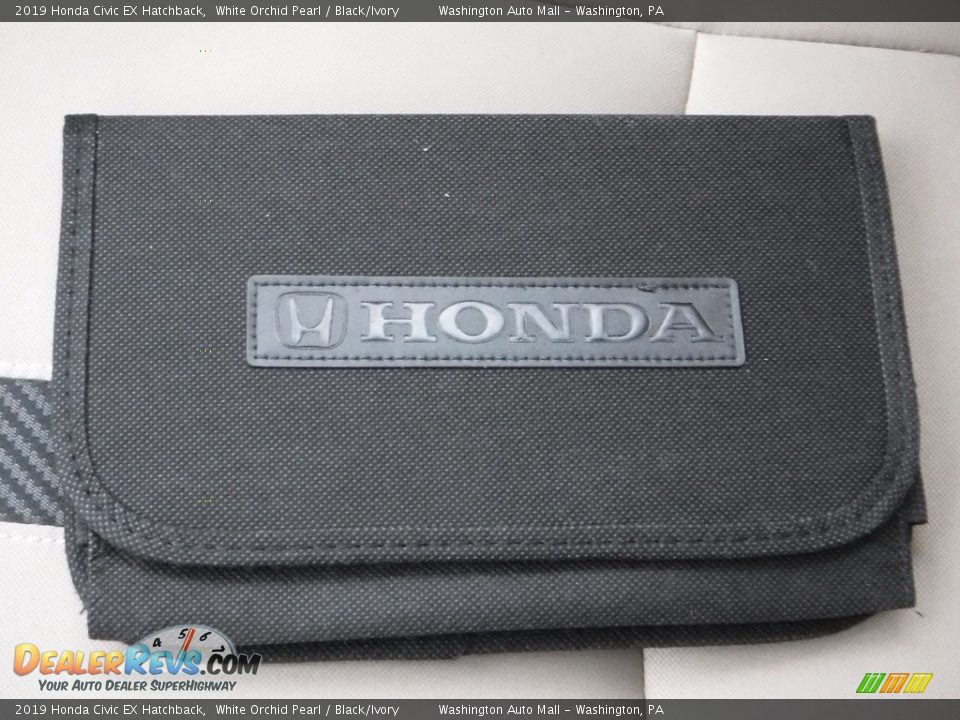 2019 Honda Civic EX Hatchback White Orchid Pearl / Black/Ivory Photo #25