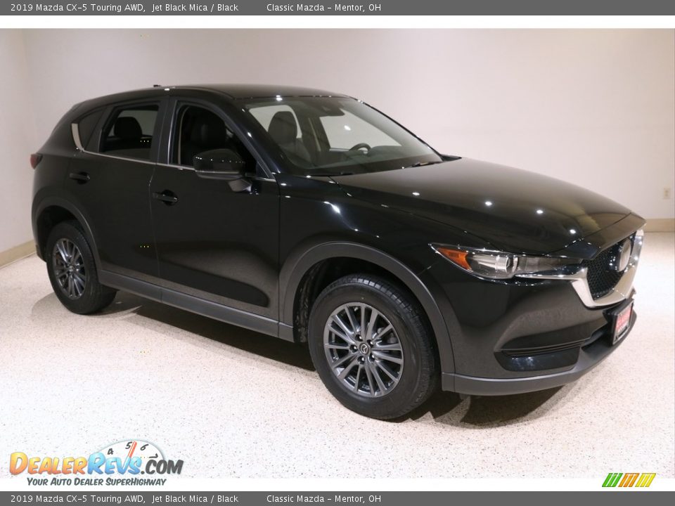 2019 Mazda CX-5 Touring AWD Jet Black Mica / Black Photo #1
