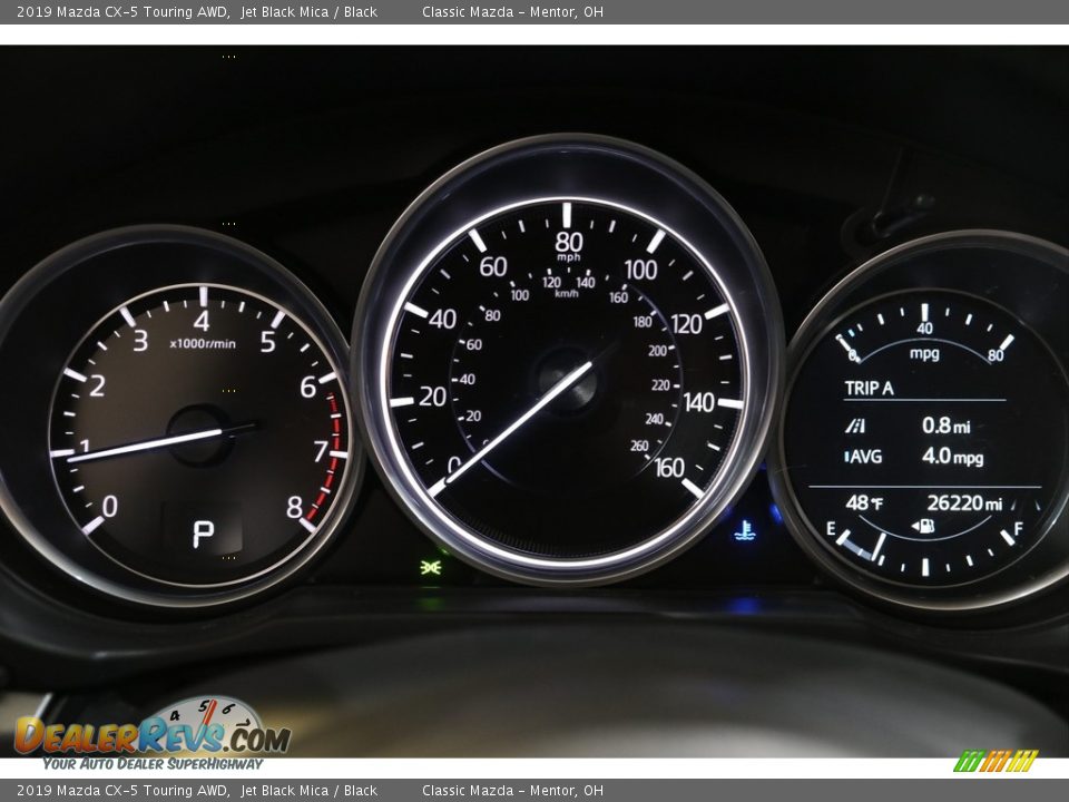 2019 Mazda CX-5 Touring AWD Jet Black Mica / Black Photo #8