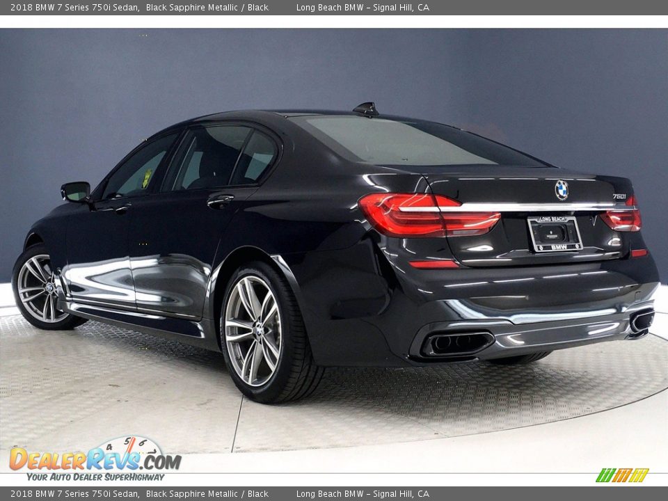 2018 BMW 7 Series 750i Sedan Black Sapphire Metallic / Black Photo #10