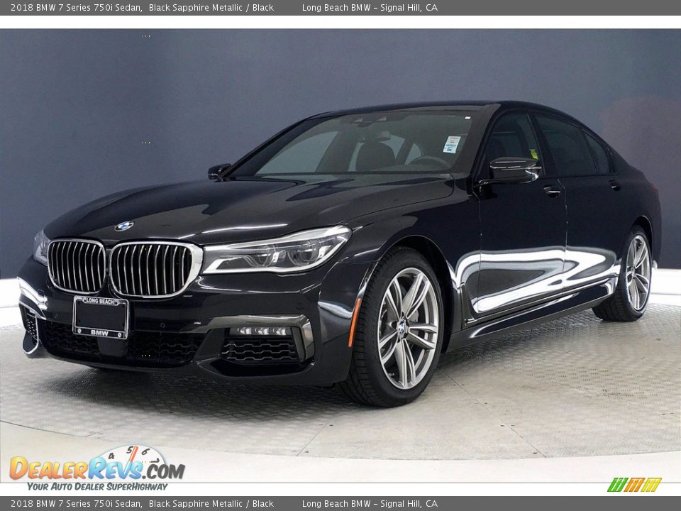 2018 BMW 7 Series 750i Sedan Black Sapphire Metallic / Black Photo #12