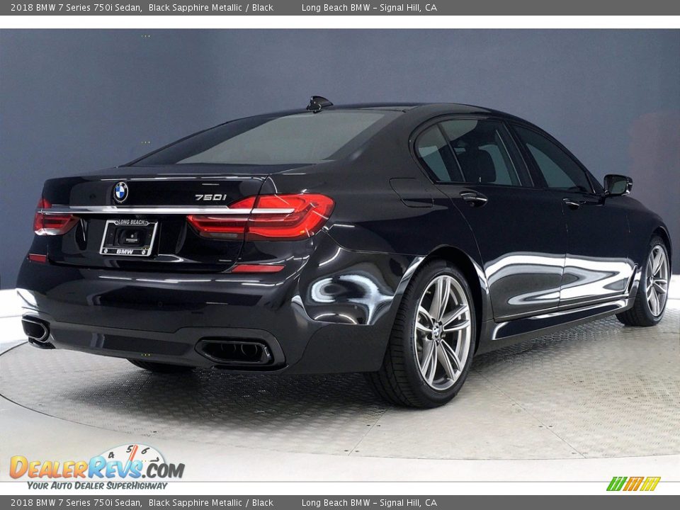 2018 BMW 7 Series 750i Sedan Black Sapphire Metallic / Black Photo #13