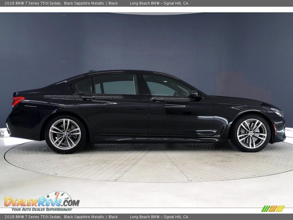 2018 BMW 7 Series 750i Sedan Black Sapphire Metallic / Black Photo #14