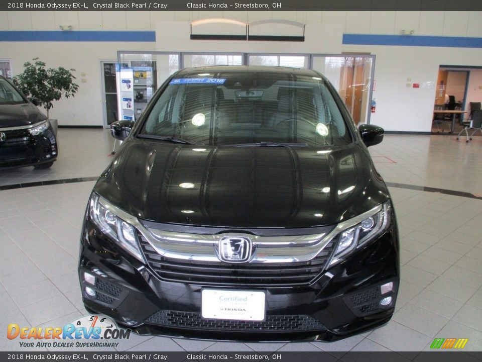 2018 Honda Odyssey EX-L Crystal Black Pearl / Gray Photo #2