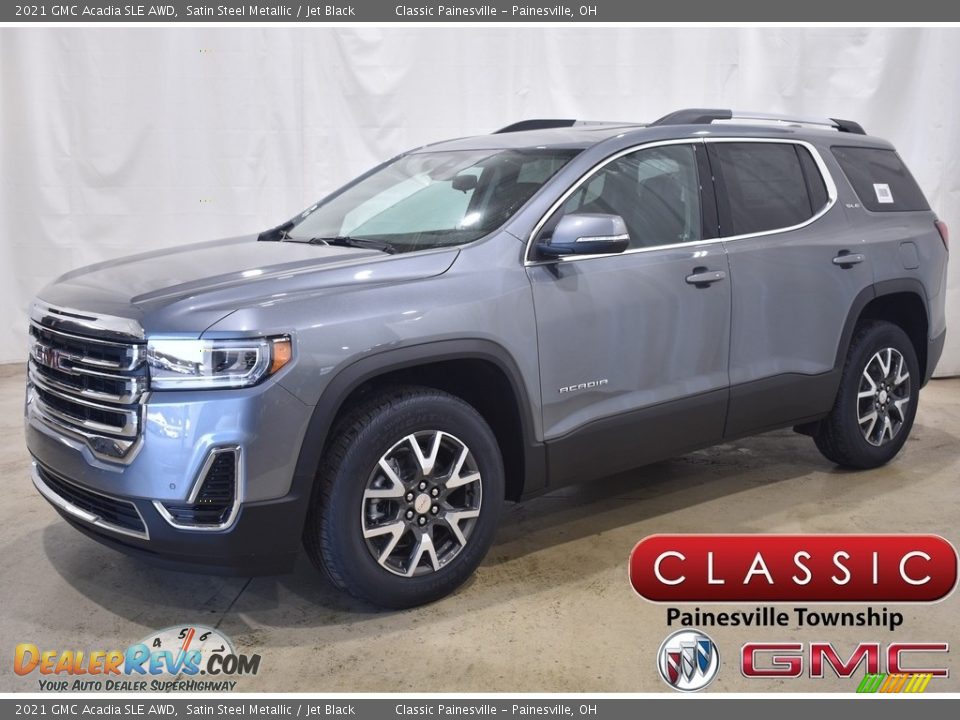 2021 GMC Acadia SLE AWD Satin Steel Metallic / Jet Black Photo #1