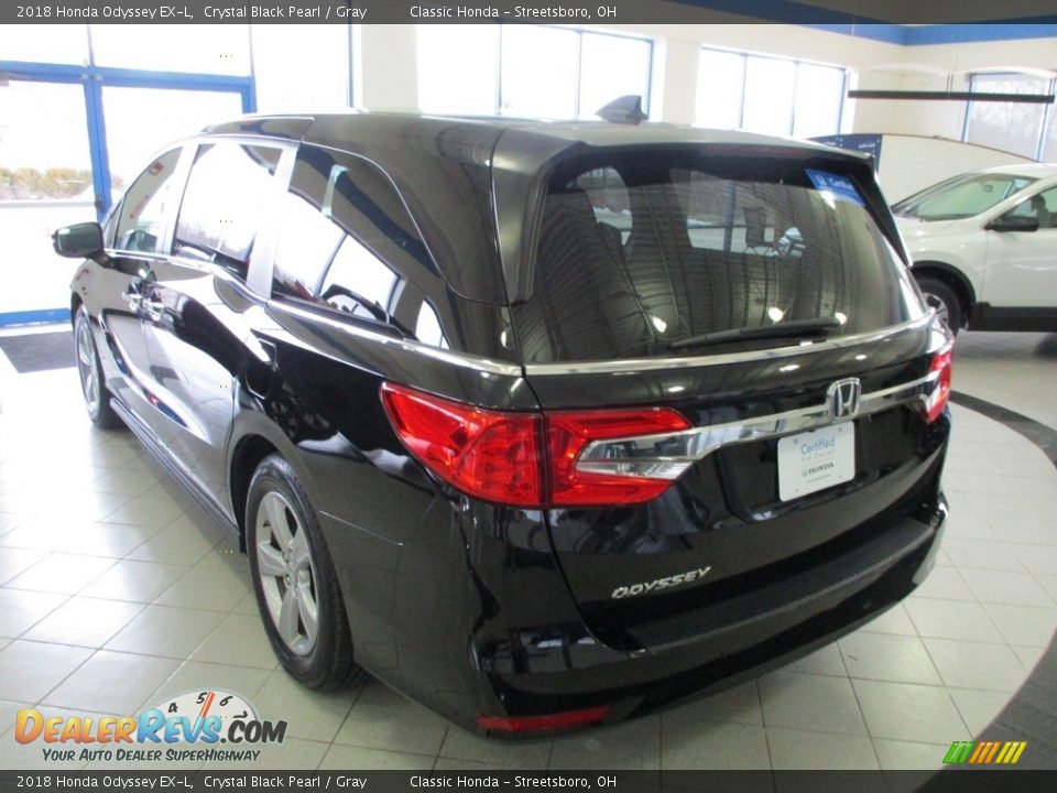 2018 Honda Odyssey EX-L Crystal Black Pearl / Gray Photo #9