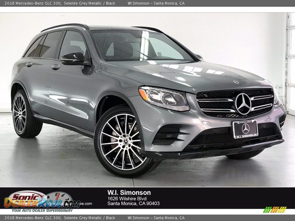 2018 Mercedes-Benz GLC 300 Selenite Grey Metallic / Black Photo #1