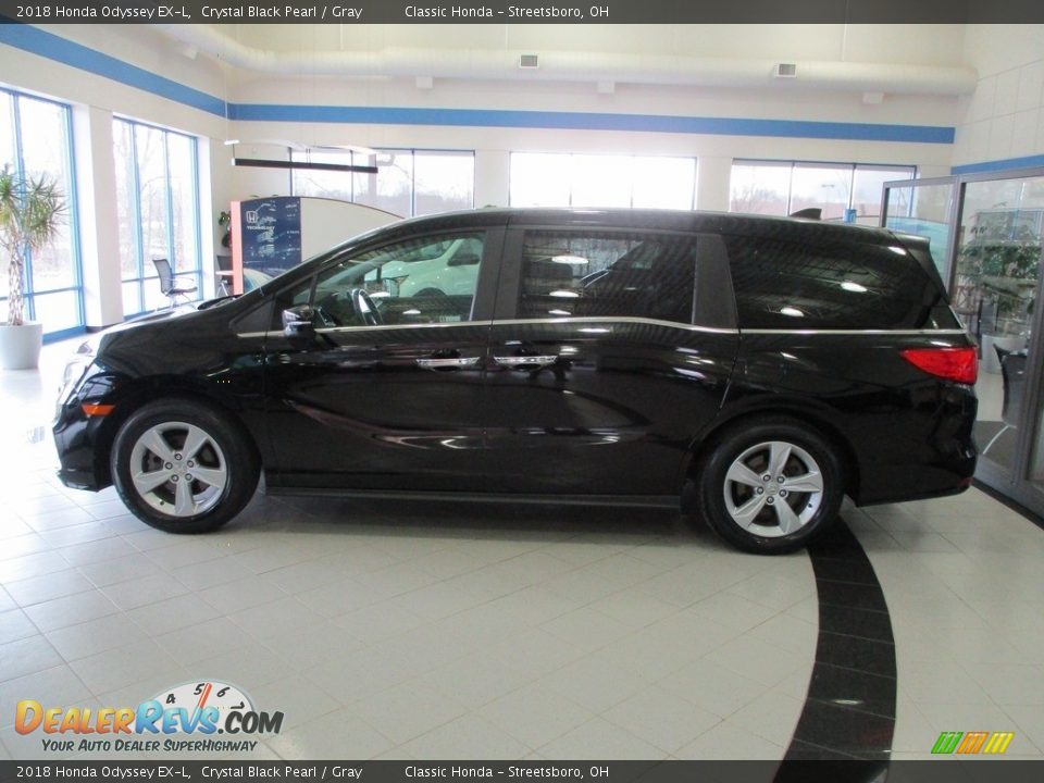 2018 Honda Odyssey EX-L Crystal Black Pearl / Gray Photo #10