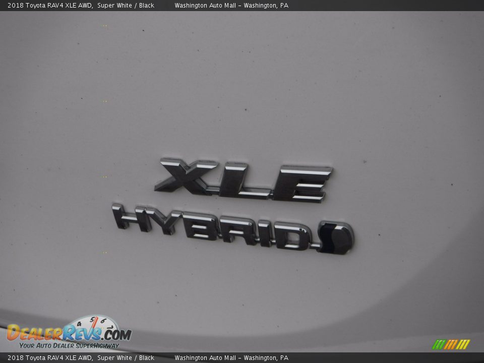 2018 Toyota RAV4 XLE AWD Super White / Black Photo #15