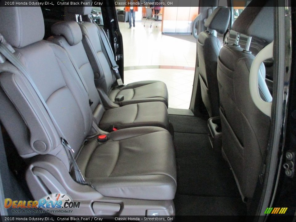 2018 Honda Odyssey EX-L Crystal Black Pearl / Gray Photo #19