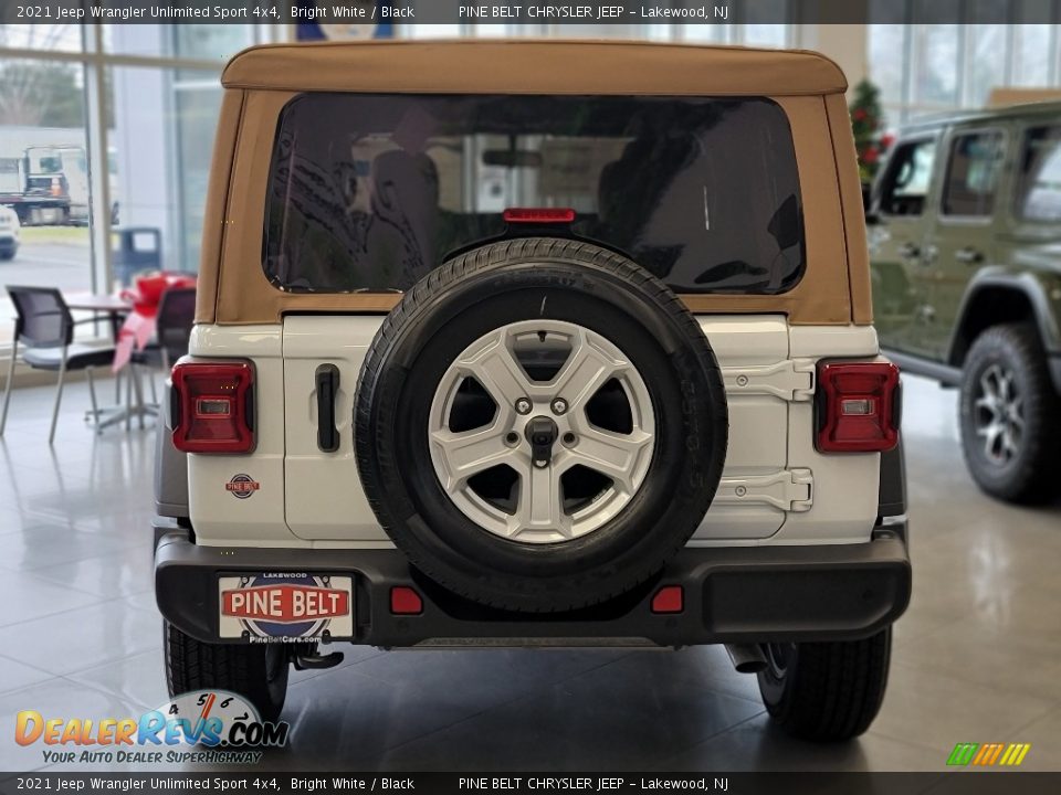 2021 Jeep Wrangler Unlimited Sport 4x4 Bright White / Black Photo #6