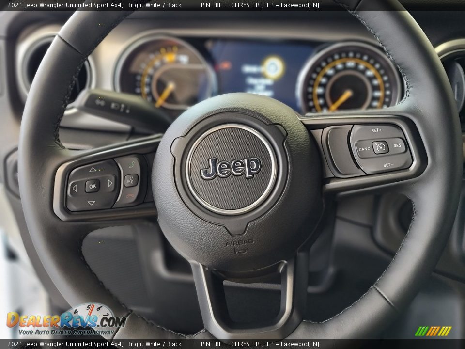 2021 Jeep Wrangler Unlimited Sport 4x4 Bright White / Black Photo #10
