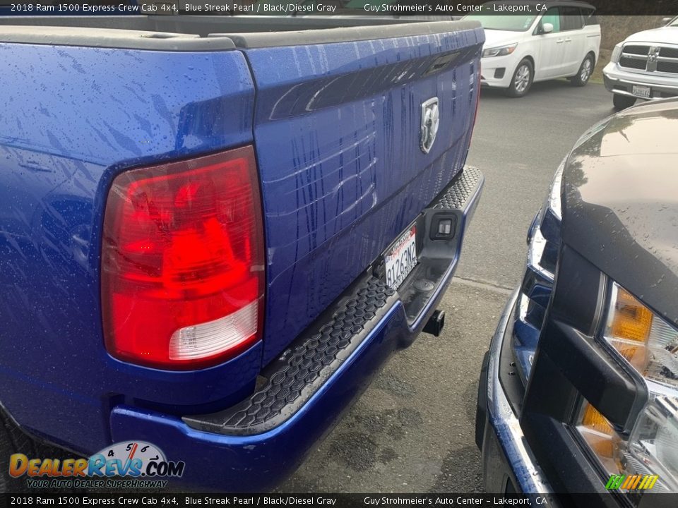 2018 Ram 1500 Express Crew Cab 4x4 Blue Streak Pearl / Black/Diesel Gray Photo #6