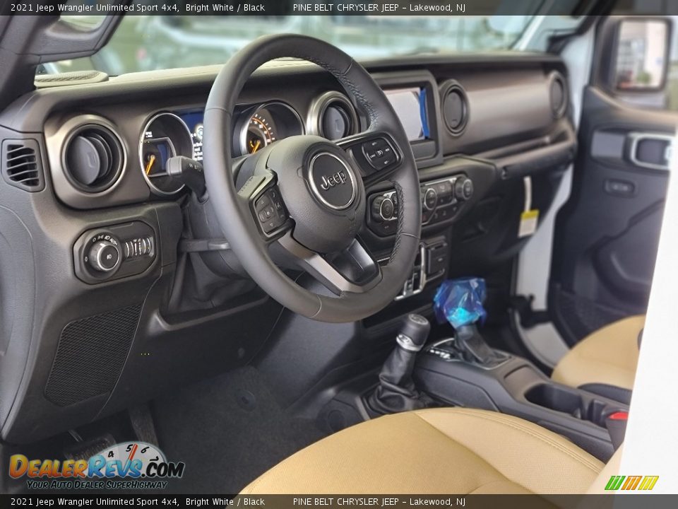 2021 Jeep Wrangler Unlimited Sport 4x4 Bright White / Black Photo #13