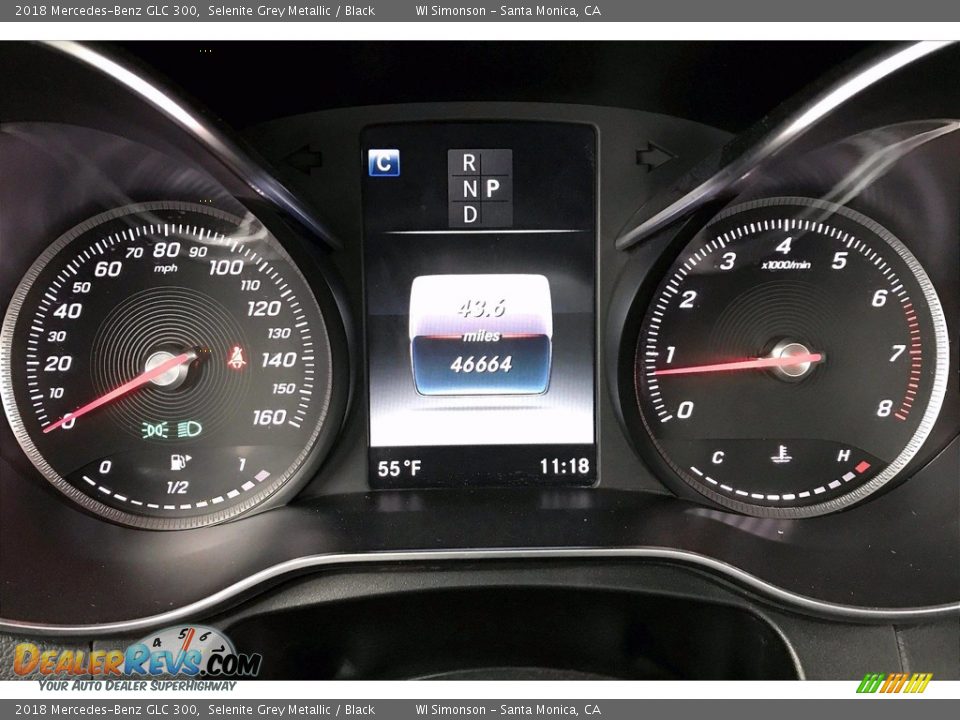 2018 Mercedes-Benz GLC 300 Selenite Grey Metallic / Black Photo #23