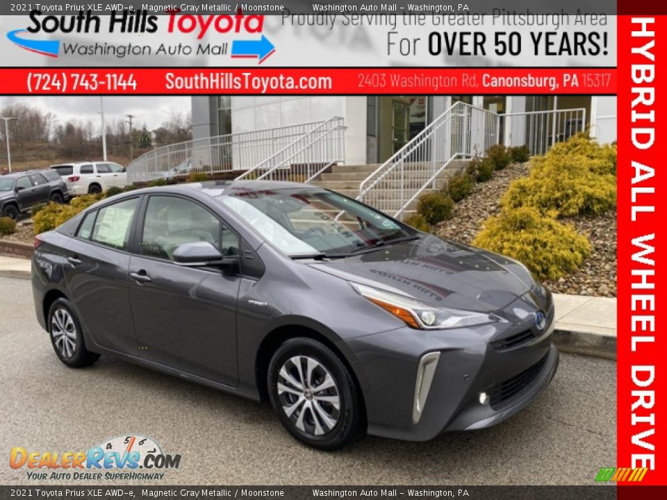 2021 Toyota Prius XLE AWD-e Magnetic Gray Metallic / Moonstone Photo #1