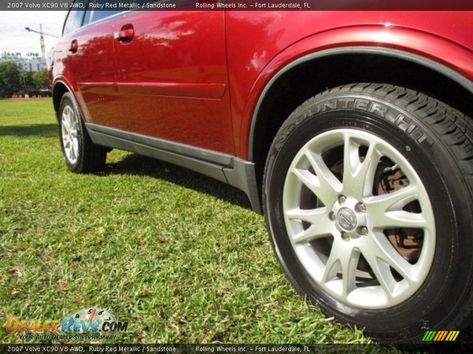 2007 Volvo XC90 V8 AWD Ruby Red Metallic / Sandstone Photo #22