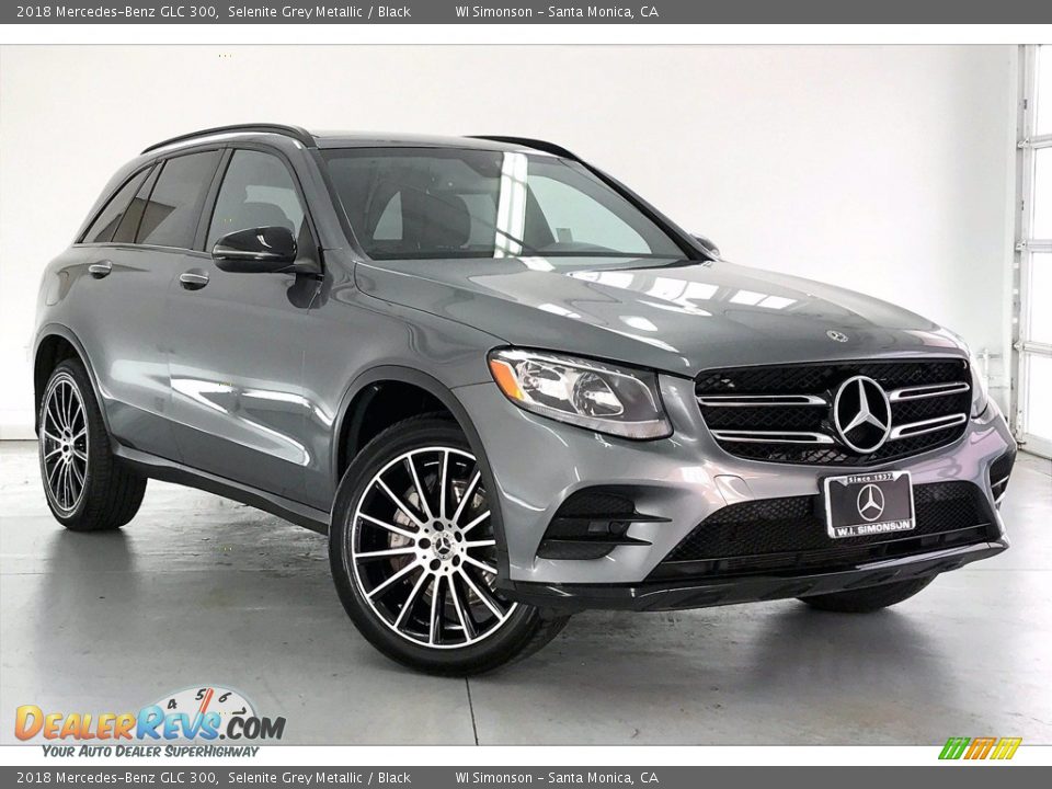 2018 Mercedes-Benz GLC 300 Selenite Grey Metallic / Black Photo #34