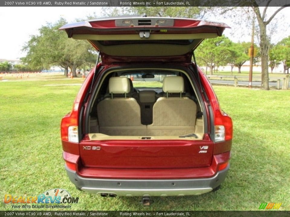 2007 Volvo XC90 V8 AWD Ruby Red Metallic / Sandstone Photo #24