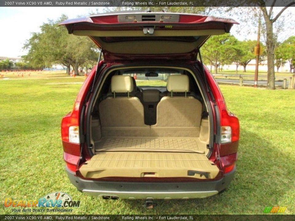 2007 Volvo XC90 V8 AWD Ruby Red Metallic / Sandstone Photo #25