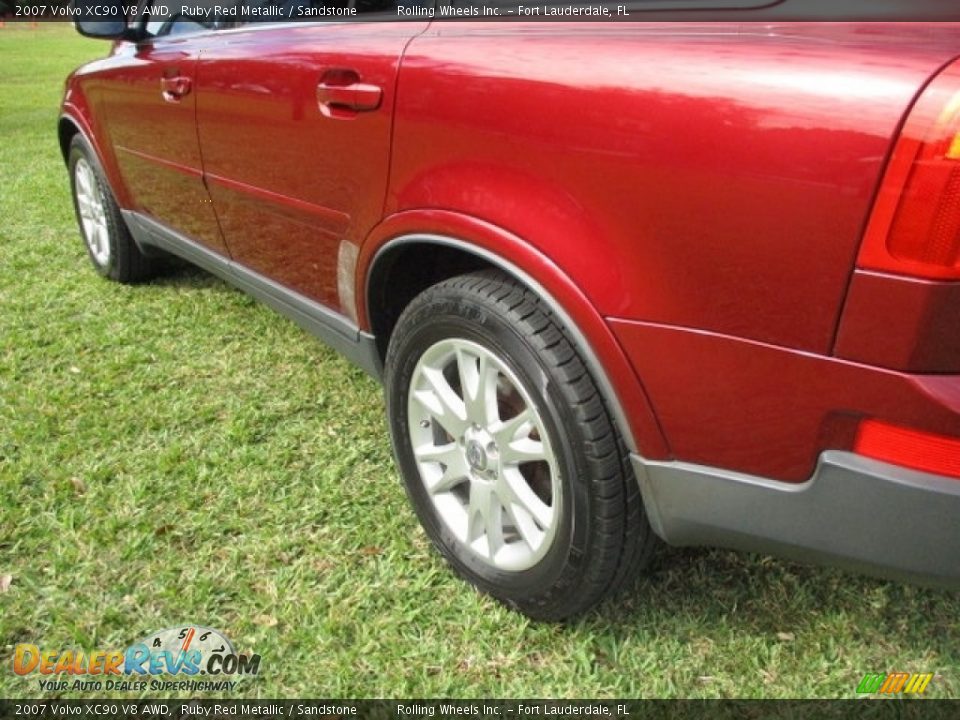 2007 Volvo XC90 V8 AWD Ruby Red Metallic / Sandstone Photo #30