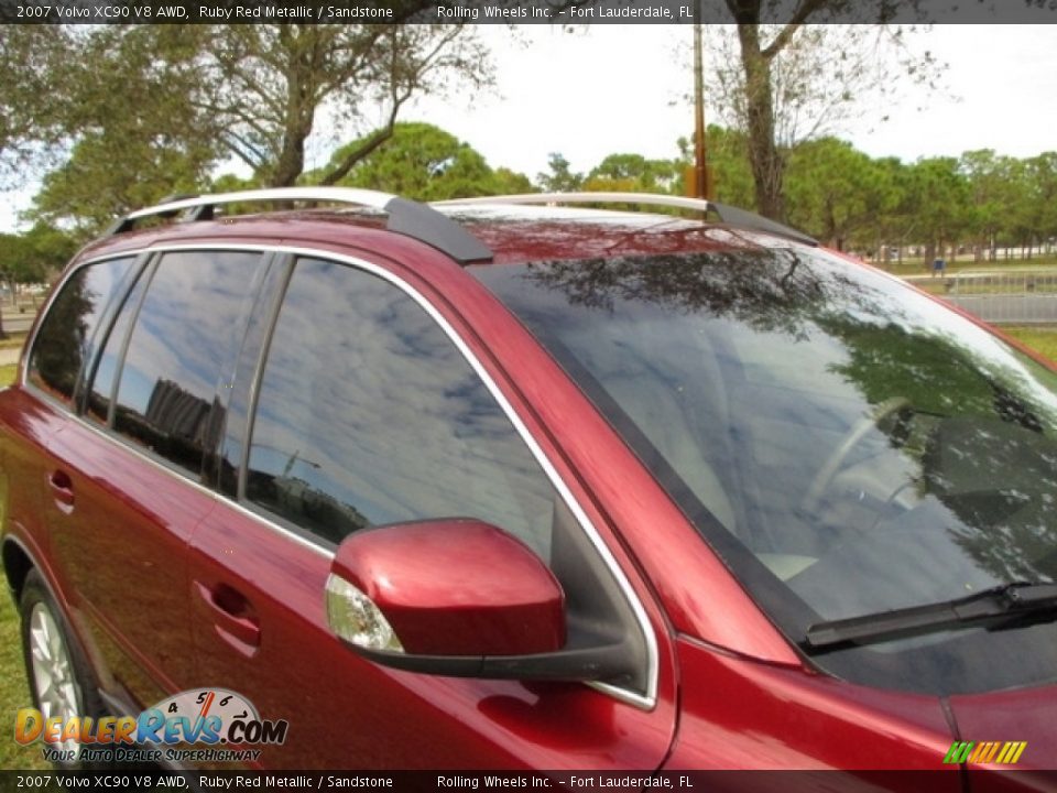 2007 Volvo XC90 V8 AWD Ruby Red Metallic / Sandstone Photo #32