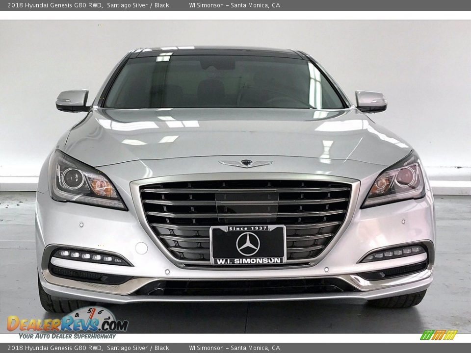 2018 Hyundai Genesis G80 RWD Santiago Silver / Black Photo #2