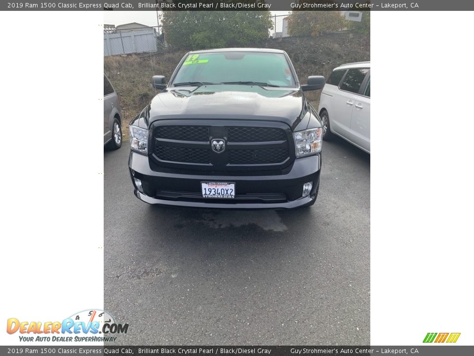 2019 Ram 1500 Classic Express Quad Cab Brilliant Black Crystal Pearl / Black/Diesel Gray Photo #1