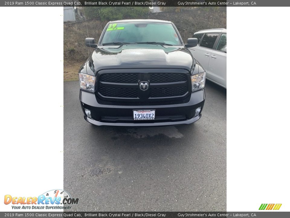 2019 Ram 1500 Classic Express Quad Cab Brilliant Black Crystal Pearl / Black/Diesel Gray Photo #5