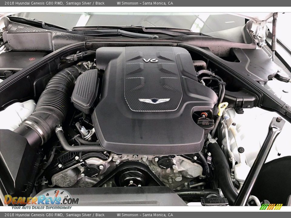 2018 Hyundai Genesis G80 RWD 3.8 Liter GDI DOHC 24-Valve D-CVVT V6 Engine Photo #9