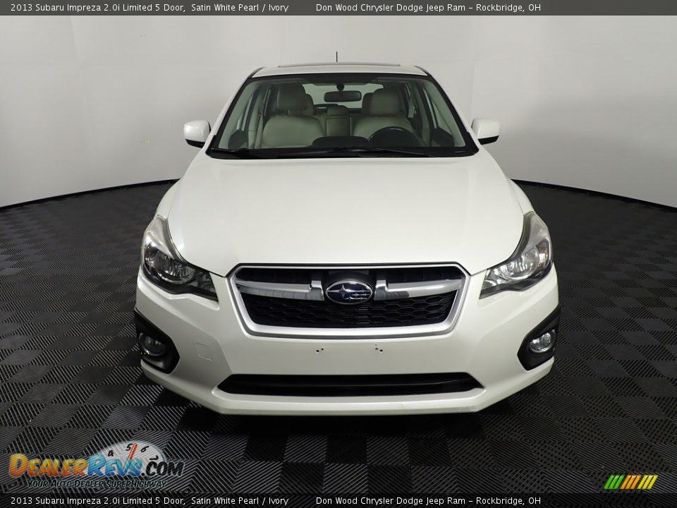 2013 Subaru Impreza 2.0i Limited 5 Door Satin White Pearl / Ivory Photo #7