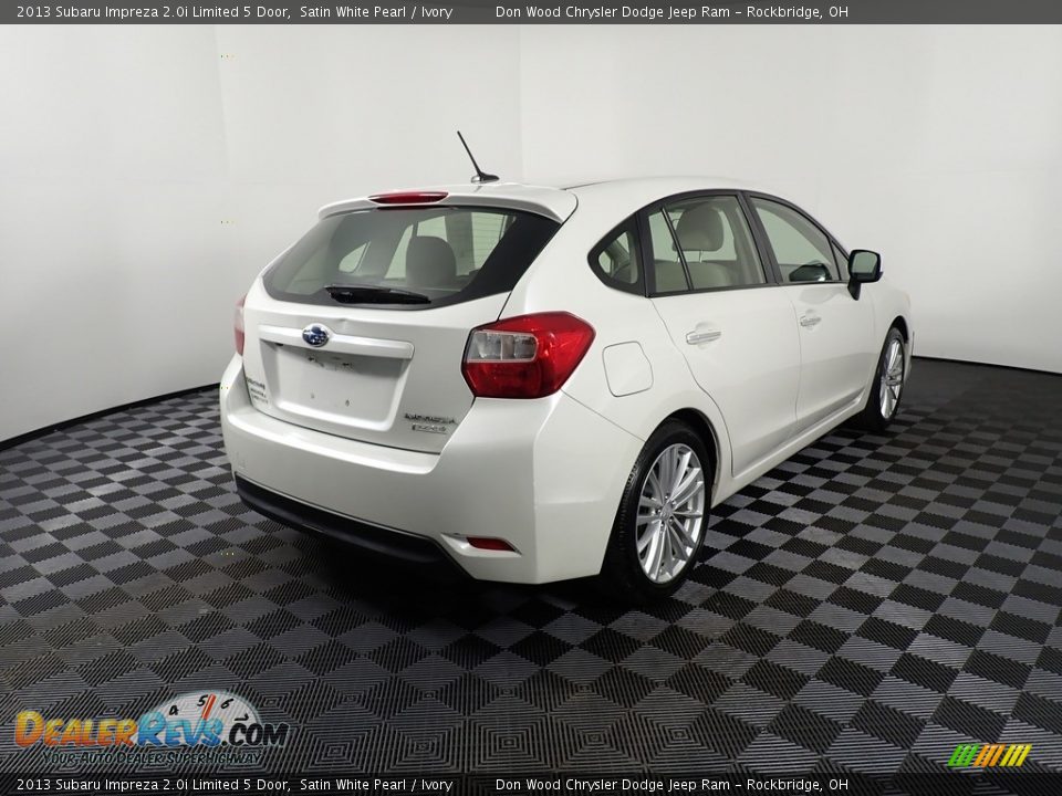 2013 Subaru Impreza 2.0i Limited 5 Door Satin White Pearl / Ivory Photo #18