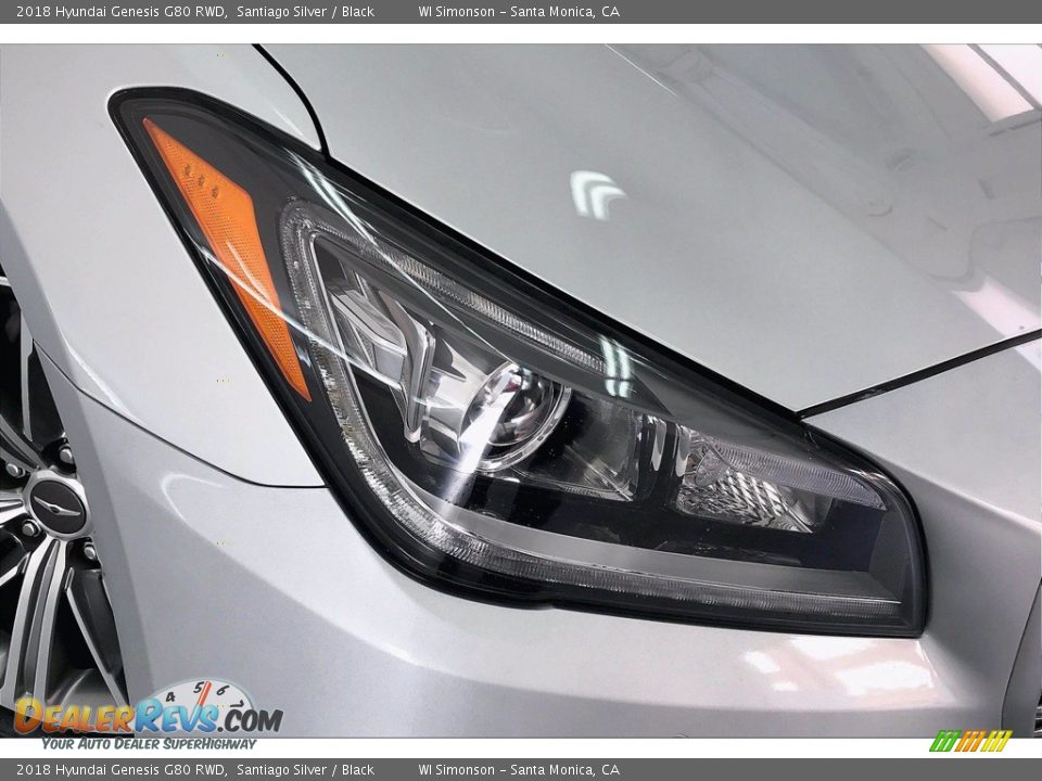 2018 Hyundai Genesis G80 RWD Santiago Silver / Black Photo #28