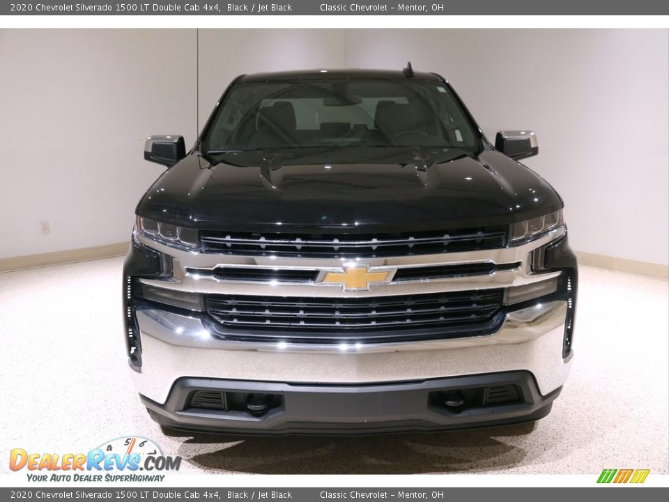 2020 Chevrolet Silverado 1500 LT Double Cab 4x4 Black / Jet Black Photo #2