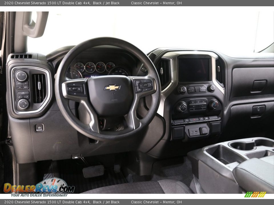 2020 Chevrolet Silverado 1500 LT Double Cab 4x4 Black / Jet Black Photo #7