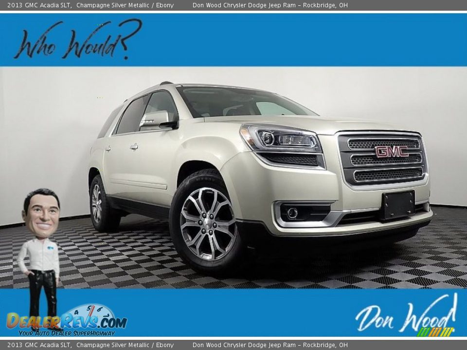 2013 GMC Acadia SLT Champagne Silver Metallic / Ebony Photo #1