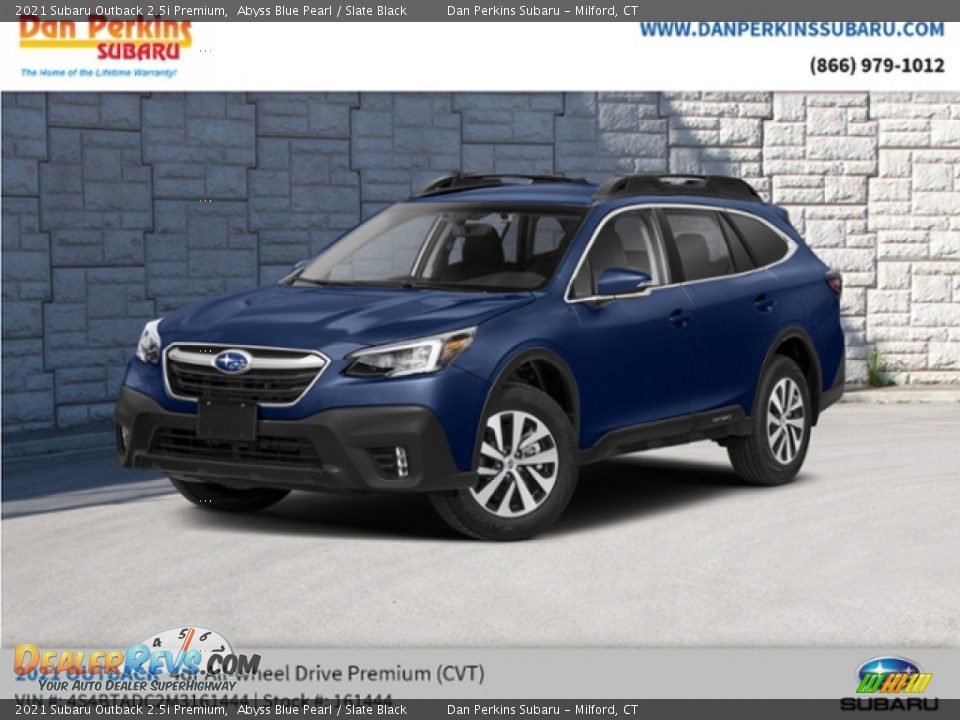 2021 Subaru Outback 2.5i Premium Abyss Blue Pearl / Slate Black Photo #1