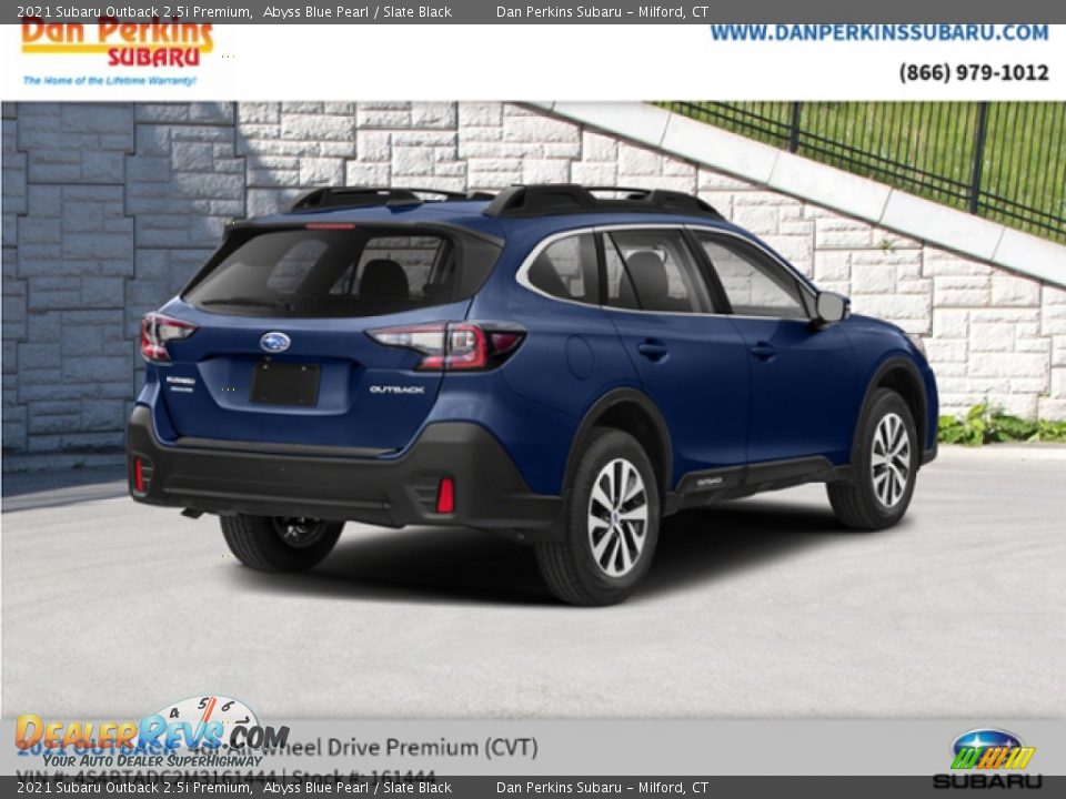 2021 Subaru Outback 2.5i Premium Abyss Blue Pearl / Slate Black Photo #3